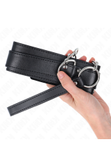 KINK - COLLANA CON CINTURINO 65 CM FIBBIE ARGENTO REGOLABILE 33-46 CM X 5