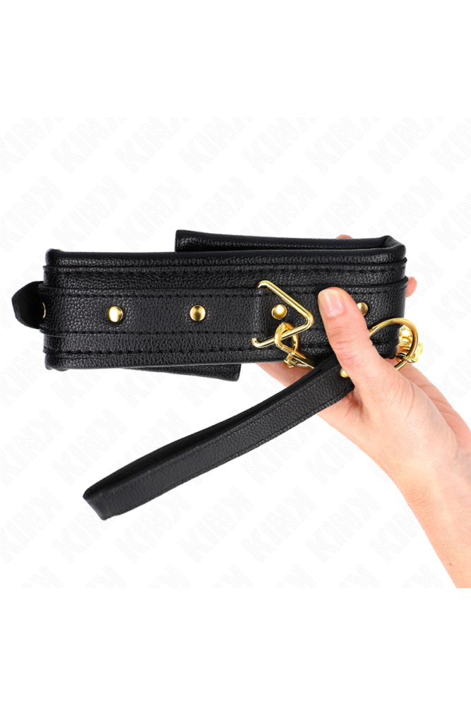 KINK - COLLANA CON CINTURINO IN SIMILPELLE SPUGNA MODELLO 1 REGOLABILE 37-54 CM X 3 CM