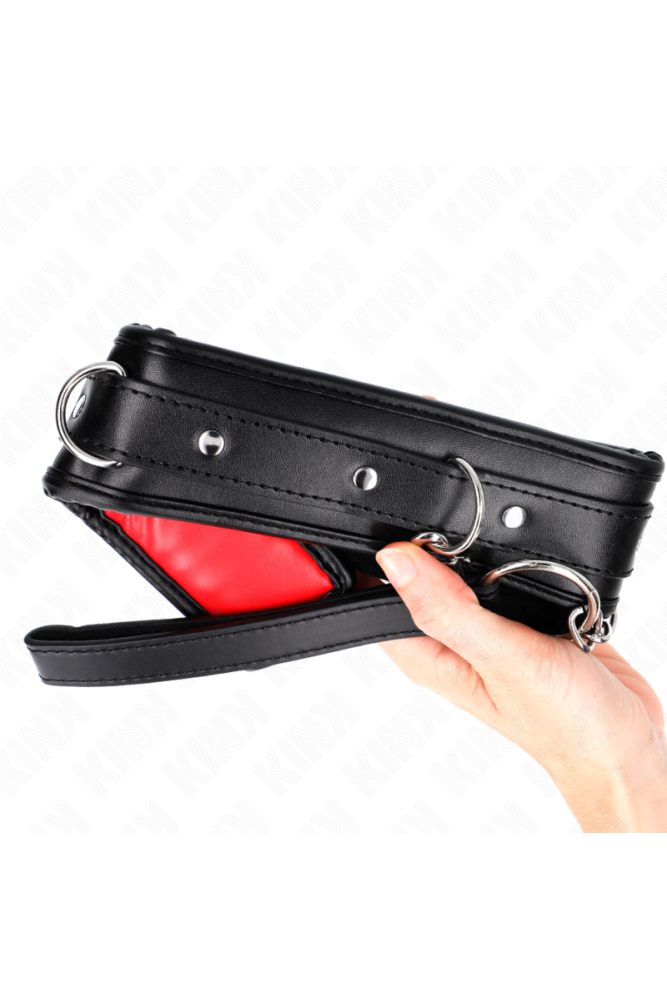 KINK - COLLANA CON CINTURINO IN SIMILPELLE SPUGNA MODELLO 3 REGOLABILE 37-54 CM X 3 CM