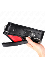 KINK - COLLANA CON CINTURINO IN SIMILPELLE SPUGNA MODELLO 3 REGOLABILE 37-54 CM X 3 CM