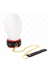 KINK - COLLARE CON GUINZAGLIO IN TESSUTO TINTO REGOLABILE 33-48 CM X 5