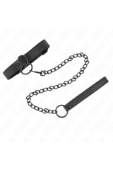 KINK - COLLARE CON GUINZAGLIO SCURO 65 CM REGOLABILE 37-54 CM X 3 CM