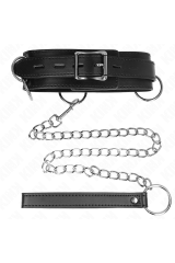 KINK - COLLANA SCHIAVITÙ 3 ANELLI CON CINTURINO 80 CM 53 X 5 CM