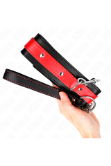 KINK - COLLANA CON CINTURINO ROSSO 65 CM REGOLABILE 36-43 CM X 5 CM
