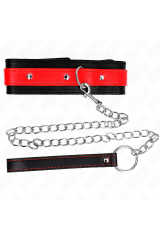 KINK - COLLANA CON CINTURINO ROSSO 65 CM REGOLABILE 36-43 CM X 5 CM
