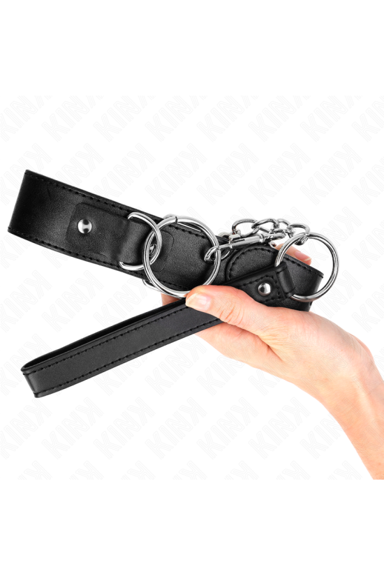 KINK - COLLARE MODELLO BASE CON GUINZAGLIO MODELLO 4 REGOLABILE 36-43 CM