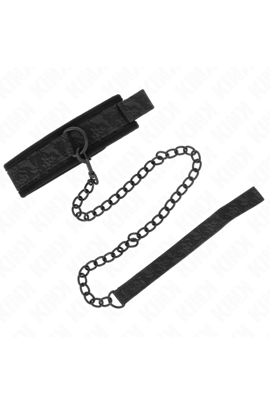 KINK - COLLARE MODELLO BASE CON GUINZAGLIO 77 CM MODELLO 5 REGOLABILE 34-54 CM X 5 CM