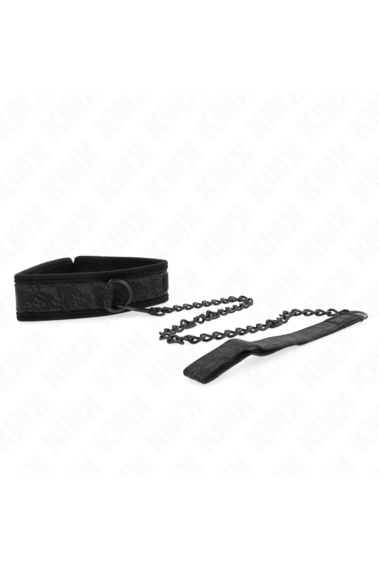 KINK - COLLARE MODELLO BASE CON GUINZAGLIO 77 CM MODELLO 5 REGOLABILE 34-54 CM X 5 CM