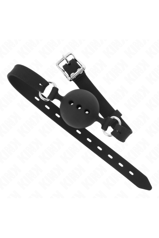 KINK - BAVAGLIO IN SILICONE INTERO 55 x 2 CM CON SFERA DA 4