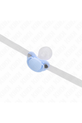 KINK - BAVAGLIO A FORMA DI CIUCCIO AZZURRO 5.5 x 4 CM REGOLABILE 43-60 CM