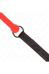KINK - BONE GAG CON CINTURINO IN SIMILPELLE ROSSO REGOLABILE 41-57 CM