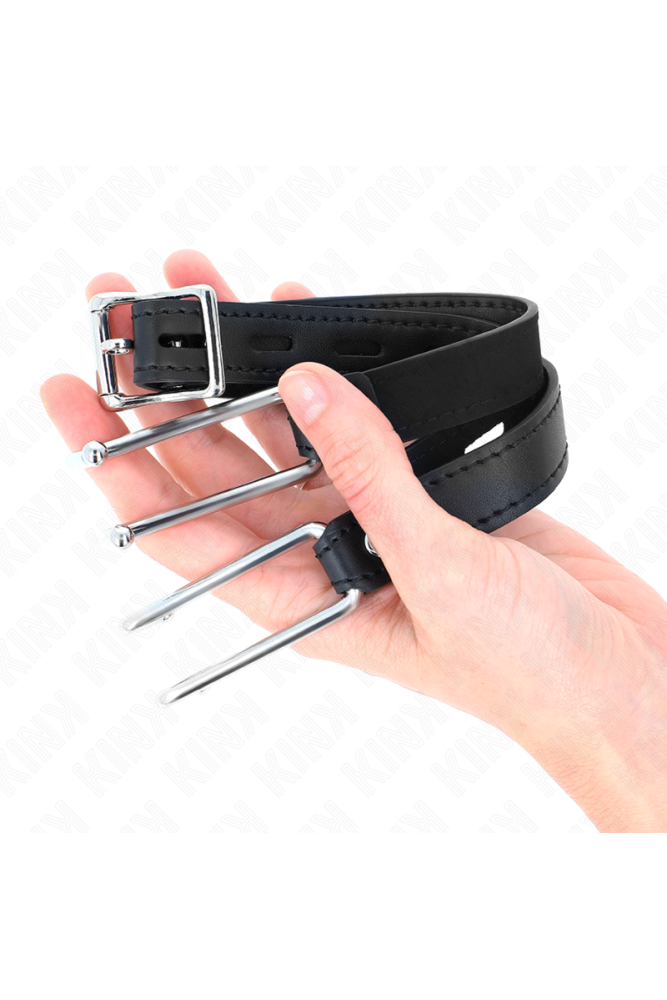 KINK - GANCIO IN METALLO 11.5 CM CON CINTURINO IN SIMILPELLE REGOLABILE 39-58 CM X 2 CM