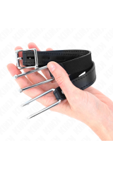 KINK - GANCIO IN METALLO 11.5 CM CON CINTURINO IN SIMILPELLE REGOLABILE 39-58 CM X 2 CM