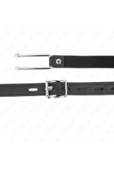 KINK - GANCIO IN METALLO 11.5 CM CON CINTURINO IN SIMILPELLE REGOLABILE 39-58 CM X 2 CM