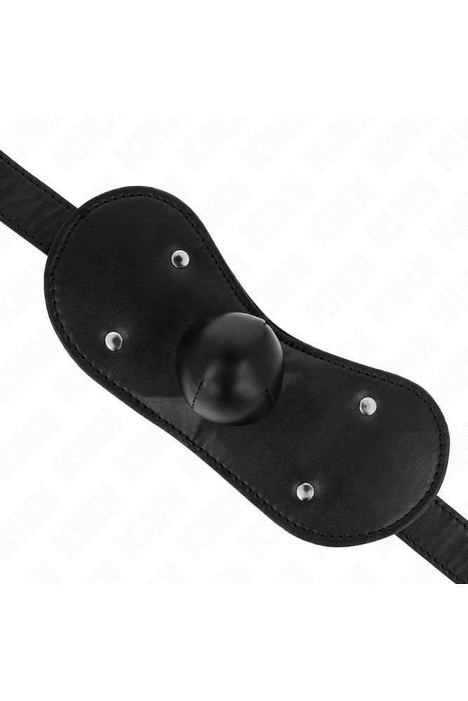 KINK - MASCHERA BOCCA BALL GAG CON SERRATURA REGOLABILE 42-60 CM