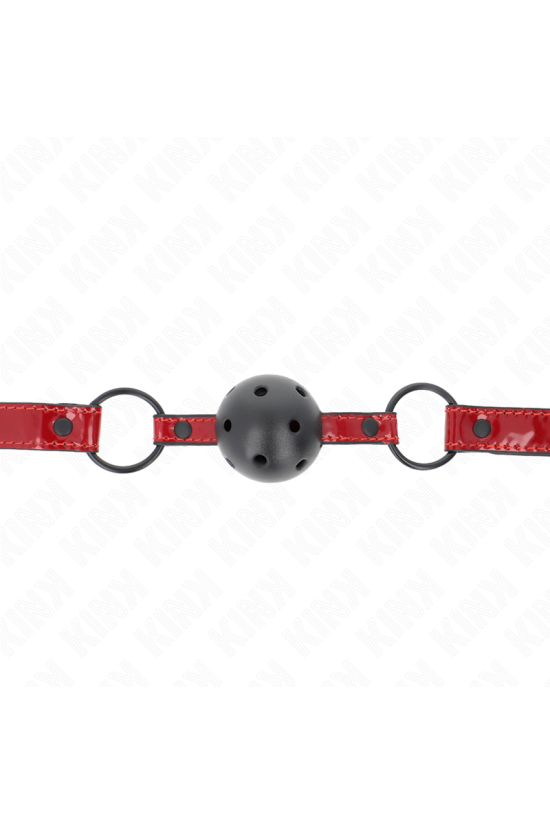 KINK - PALLA IN SIMILPELLE LUCIDA 4.5 CM GAG 63.5 X 2 CM REGOLABILE 41 X 59 CM