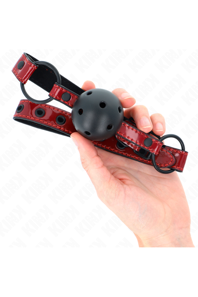 KINK - PALLA IN SIMILPELLE LUCIDA 4.5 CM GAG 63.5 X 2 CM REGOLABILE 41 X 59 CM