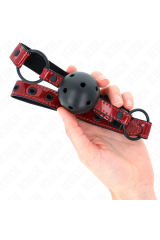 KINK - PALLA IN SIMILPELLE LUCIDA 4.5 CM GAG 63.5 X 2 CM REGOLABILE 41 X 59 CM