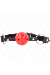KINK - BALL GAG HOLLOW HARD ROSSO MODELLO 2 65 x 2