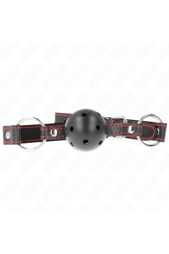 KINK - BALL GAG HOLLOW HARD NERO MODELLO 2 65 x 2