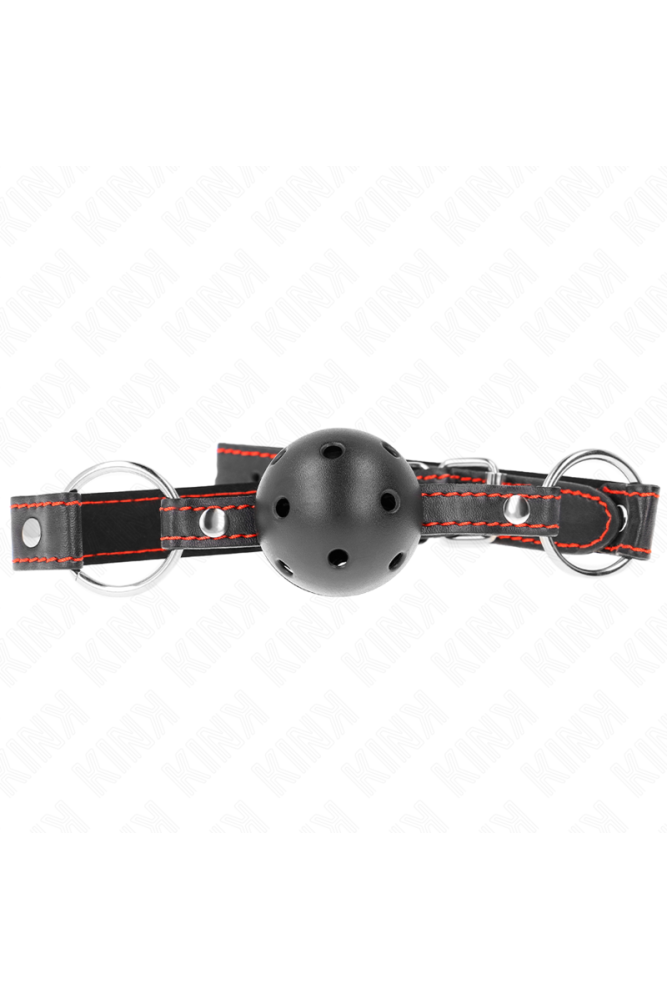 KINK - BALL GAG HOLLOW HARD NERO MODELLO 2 65 x 2