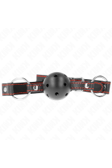 KINK - BALL GAG HOLLOW HARD NERO MODELLO 2 65 x 2