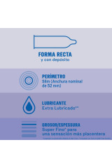 DUREX - PRESERVATIVI INVISIBILI EXTRA LUBRIFICATI 12 UNITÀ