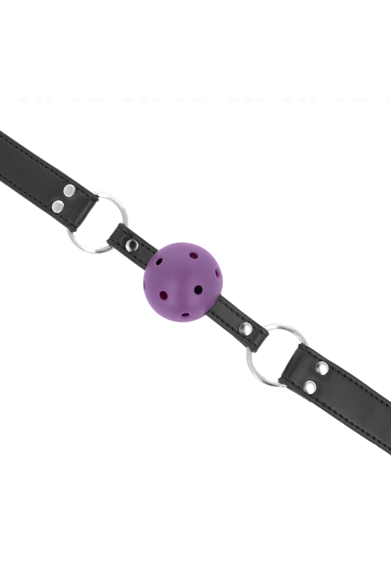 KINK - PALLA TRASPIRANTE BAVAGLIO 4 CM CON DOPPIO RIVETTO VIOLA 62