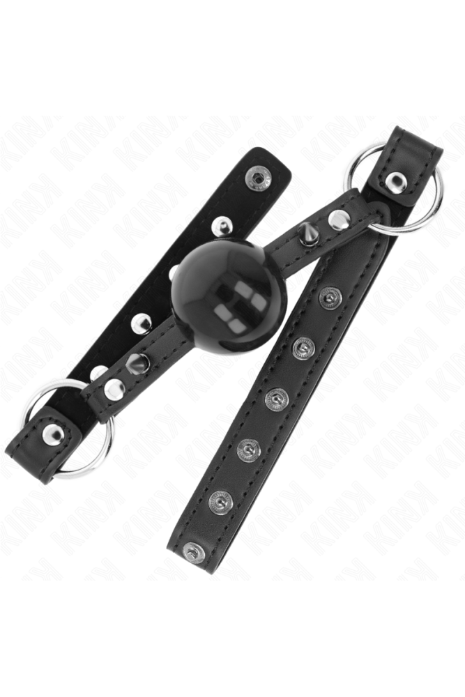 KINK - BALL GAG 4 CM CON RIVETTO PUNTA E CHIUSURA A SCATTO 65 x 2 CM