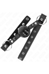 KINK - BALL GAG 4 CM CON RIVETTO PUNTA E CHIUSURA A SCATTO 65 x 2 CM