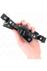 KINK - BALL GAG 4 CM CON RIVETTO PUNTA E CHIUSURA A SCATTO 65 x 2 CM
