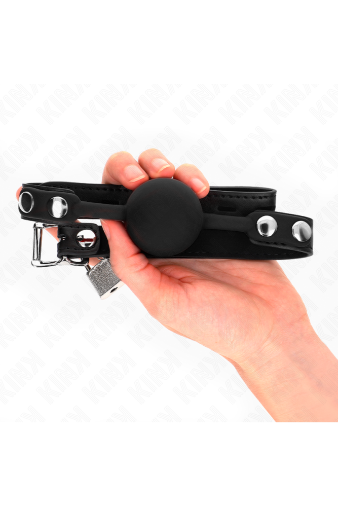 KINK - MODELLO 1 PALLA IN SILICONE 4 CM GAG CON SERRATURA 60 x 2 CM