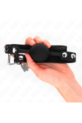 KINK - MODELLO 1 PALLA IN SILICONE 4 CM GAG CON SERRATURA 60 x 2 CM