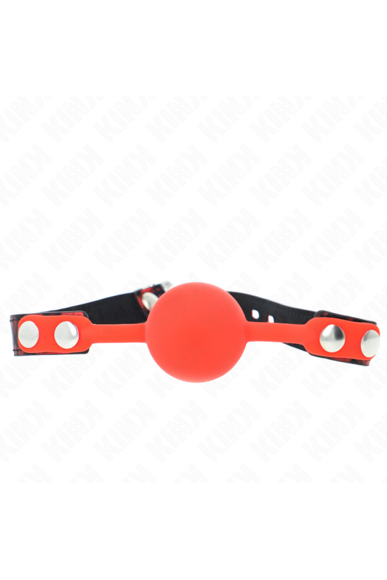 KINK - MODELLO 2 PALLA IN SILICONE 4 CM GAG CON SERRATURA 60 x 2 CM