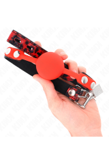 KINK - MODELLO 2 PALLA IN SILICONE 4 CM GAG CON SERRATURA 60 x 2 CM