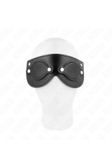 KINK - MASCHERA IN SIMILPELLE CON COPRI OCCHI RIMOVIBILI 22 x 9 CM