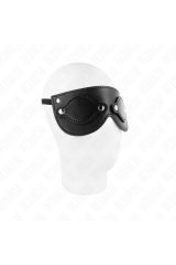KINK - MASCHERA IN SIMILPELLE CON COPRI OCCHI RIMOVIBILI 22 x 9 CM