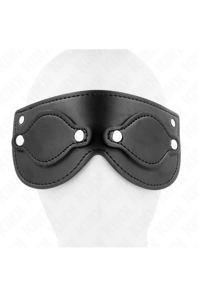 KINK - MASCHERA IN SIMILPELLE CON COPRI OCCHI RIMOVIBILI 22 x 9 CM