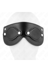 KINK - MASCHERA IN SIMILPELLE CON COPRI OCCHI RIMOVIBILI 22 x 9 CM
