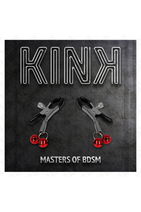 KINK - MORSETTO PER CAPEZZOLI DOPPIA CAMPANA ROSSO 6 CM