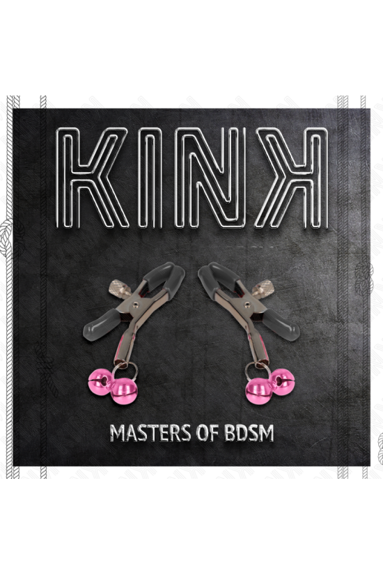 KINK - MORSETTO PER CAPEZZOLI DOPPIA CAMPANA ROSA 6 CM