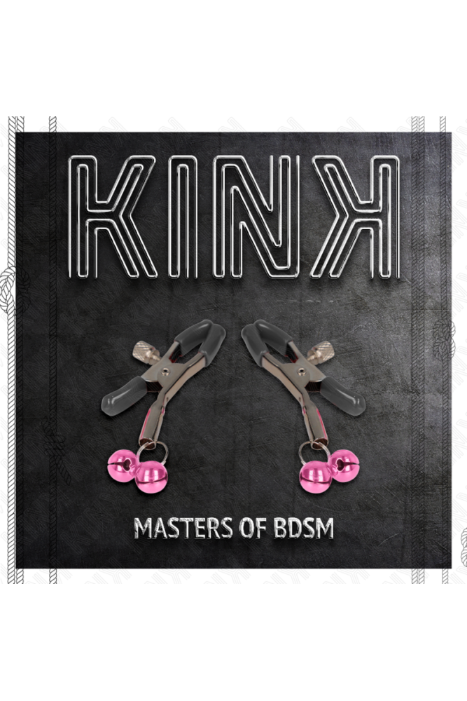 KINK - MORSETTO PER CAPEZZOLI DOPPIA CAMPANA ROSA 6 CM