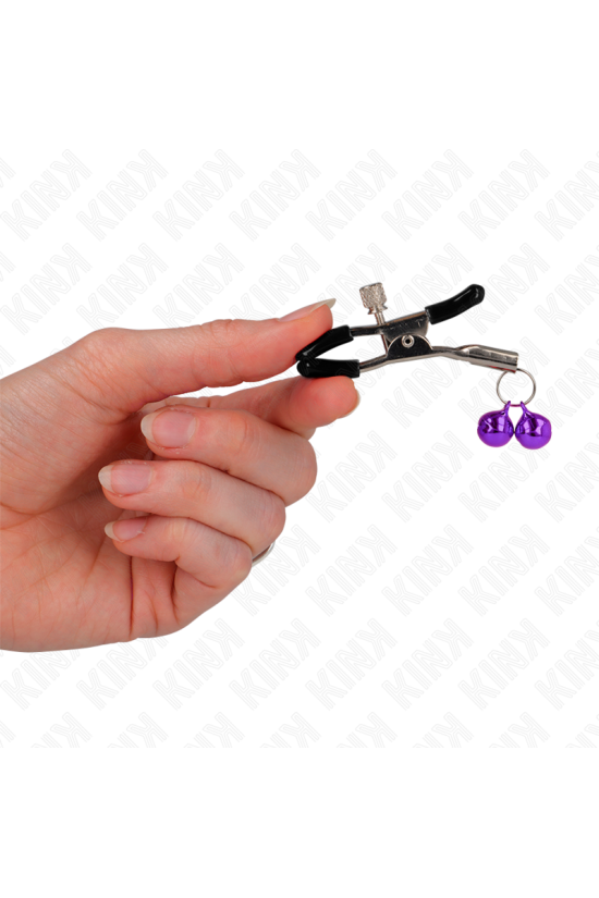 KINK - PINZA PER CAPEZZA DOPPIA VIOLA 6 CM