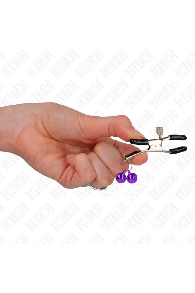 KINK - PINZA PER CAPEZZA DOPPIA VIOLA 6 CM