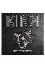 KINK - MORSETTI PER CAPEZZOLI CON CIONDOLO CAMPANELLA IN ARGENTO 6 CM