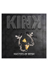 KINK - MORSETTI PER CAPEzzoli CON PENDENTE CAMPANELLA IN ORO 6 CM