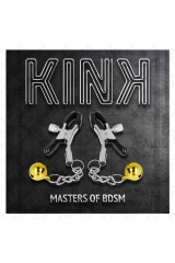 KINK - MORSETTI PER CAPEZZOLI CON PENDENTE JINGLE BELL ORO 6 CM