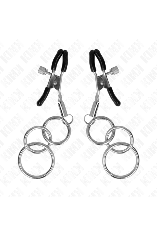 KINK - MORSETTO PER CAPEZZOLO CON 3 O-RING 6 CM