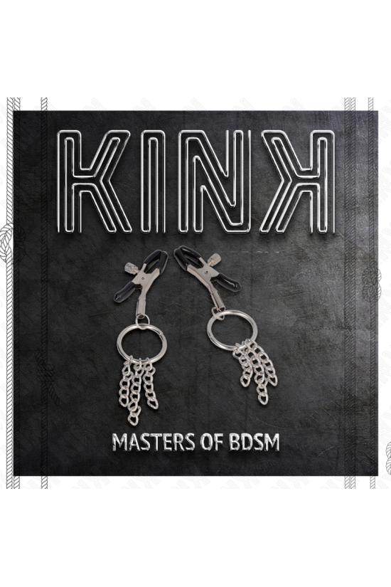 KINK - MORSETTO PER CAPEZZOLO O RING E CATENELLA ARGENTO 6 CM