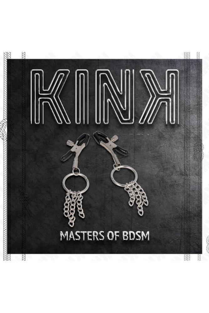 KINK - MORSETTO PER CAPEZZOLO O RING E CATENELLA ARGENTO 6 CM